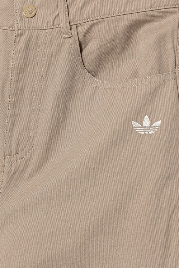 Παιδικό βαμβακερό παντελόνι adidas Originals μπεζ JY2746