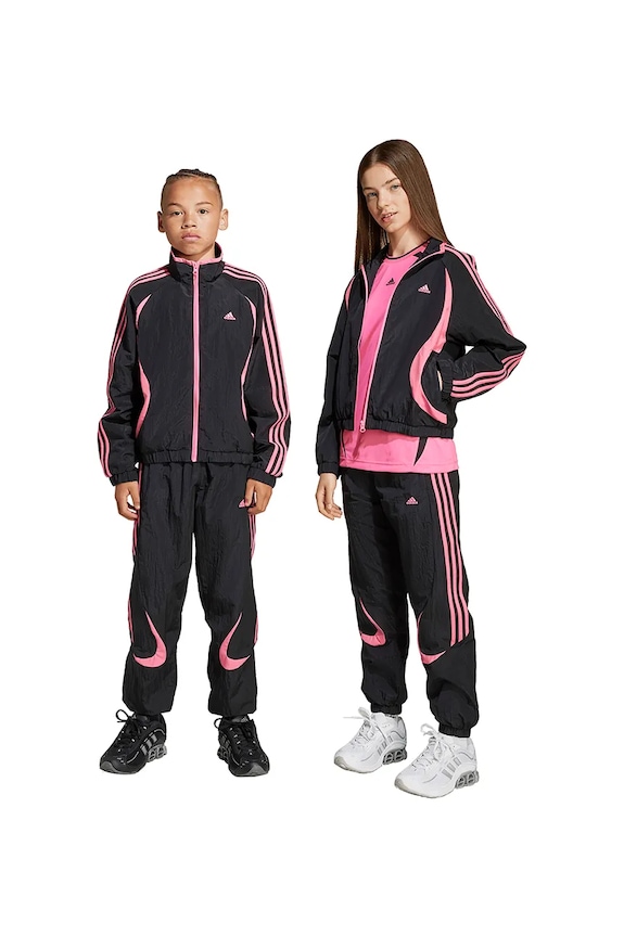 Detské tepláky adidas Originals látka čierna JY6322