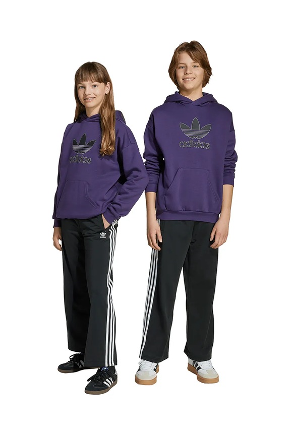 Παιδικό φούτερ adidas Originals απλικέ μαύρο KE5280