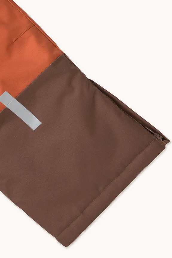 Tinycottons spodnie narciarskie dziecięce COLOR BLOCK SNOW PANT AW25.047 pomarańczowy