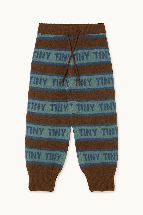 Tinycottons spodnie dresowe dziecięce TINY PANT AW25.123 brązowy AW25