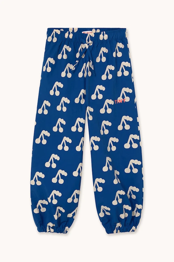 Tinycottons spodnie dresowe dziecięce CHERRIES WOVEN SWEATPANT AW25.189 niebieski AW25