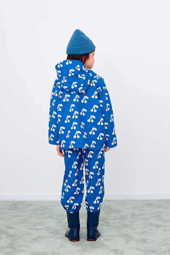 Tinycottons spodnie dresowe dziecięce CHERRIES WOVEN SWEATPANT niebieski AW25.189