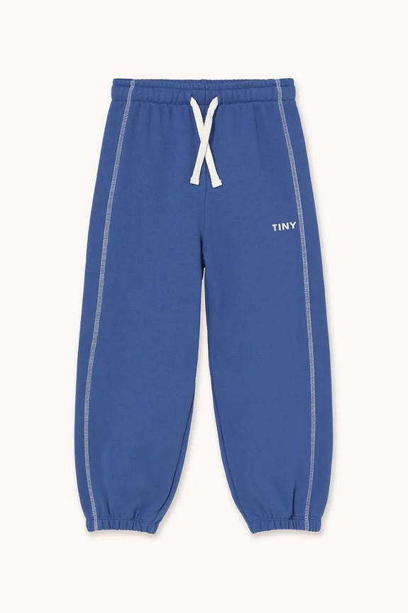 Tinycottons pantaloni de trening din bumbac pentru copii CONTRAST SWEATPANT AW25.257 albastru AW25