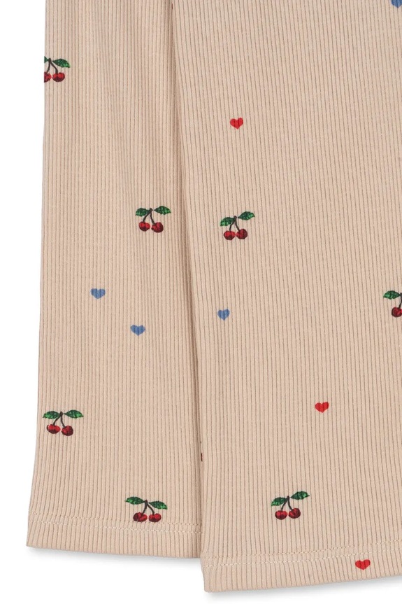 Παντελόνι από βαμβάκι Konges Sløjd ELLA PANTS GOTS μπεζ KS103800.9BYA