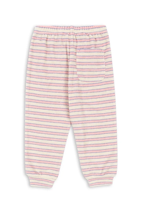 Παιδική φόρμα από βαμβάκι Konges Sløjd ITTY SWEAT PANTS GOTS KS103830.9BYA ροζ AW25