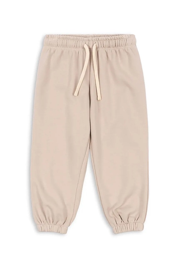 Dětské kalhoty Konges Sløjd LOU SWEAT PANTS OCS s elastanem béžová KS103867.9BYA