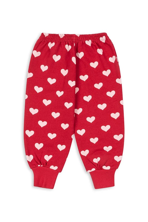 Konges Sløjd pantaloni copii LOUPY LOU SWEAT PANTS OCS KS103873.9BYA rosu AW25