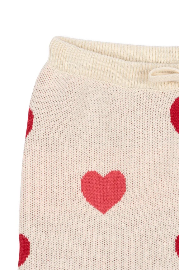 Dječaci Dječje pamučne hlače Konges Sløjd LAPIS KNIT PANTS GOTS KS103855.9BYA bež