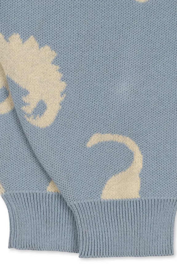 Konges Sløjd spodnie bawełniane dziecięce LAPIS KNIT PANTS GOTS szary KS103855.9BYA