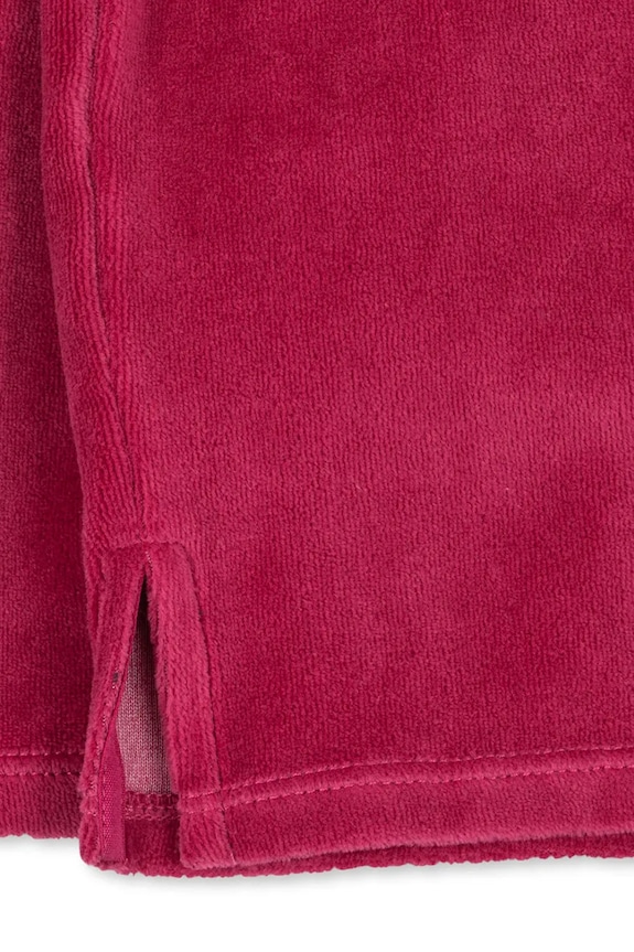 Konges Sløjd gyerek pamut melegítőnadrág VELOU PANTS GOTS burgundia KS104030.9BYA