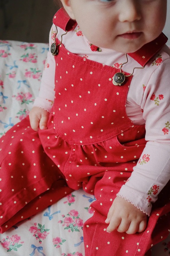 Παιδικό βαμβακερό παντελόνι Konges Sløjd NOLA OVERALLS GOTS KS103945.9BYA