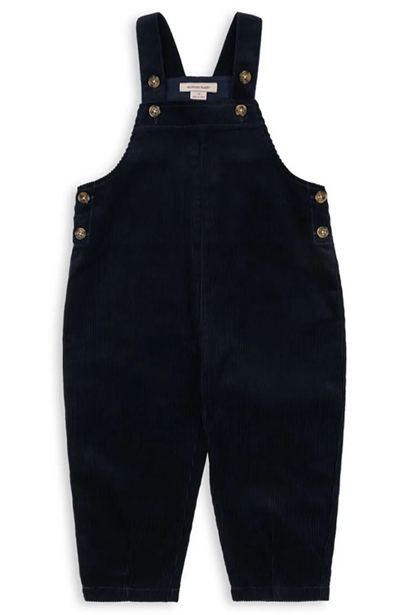 Konges Sløjd pantaloni in lana bambino/a SULLY OVERALL GOTS cotone blu navy KS104005.9BYA