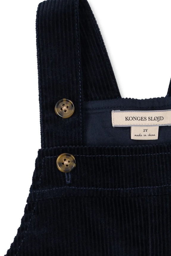 BIMBA Konges Sløjd pantaloni in lana bambino/a SULLY OVERALL GOTS KS104005.9BYA blu navy