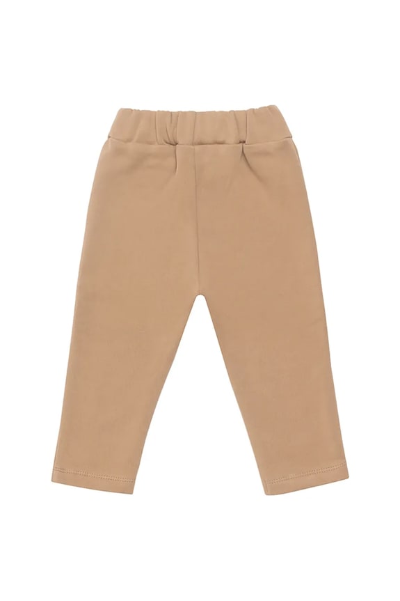 Chłopiec Donsje spodnie dresowe bawełniane niemowlęce Joek Trousers Fluffy Bunnies 3040703 brązowy