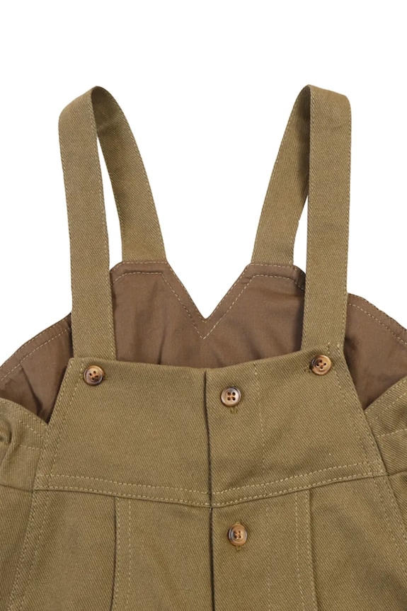 Detské nohavice na traky Donsje Lewes Overalls zelená 3041300