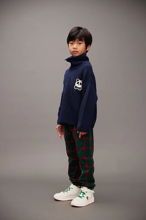 Dětské tepláky Mini Rodini 25710127 zelená
