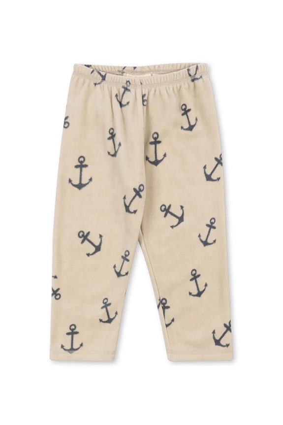 Konges Sløjd spodnie TAVI FLEECE PANTS GRS dzianina beżowy KS103541.9BYA
