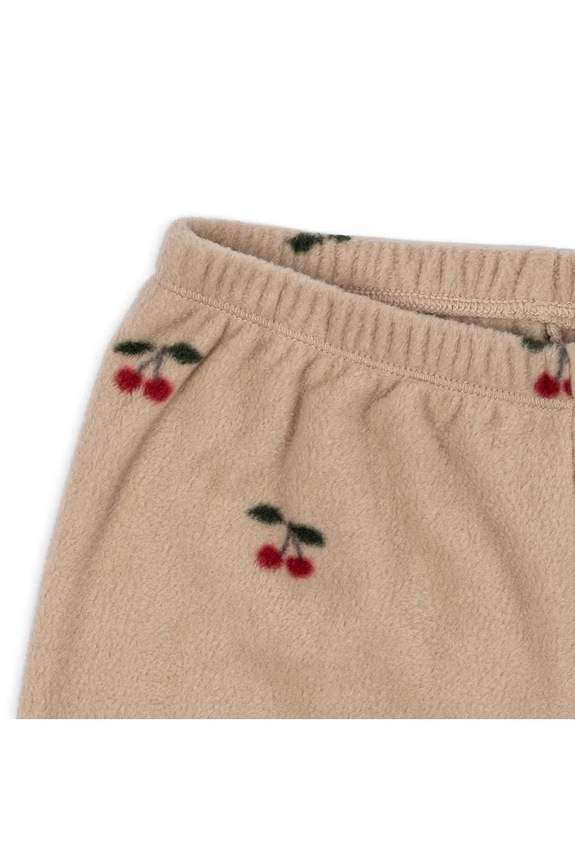 Detské nohavice Konges Sløjd TAVI FLEECE PANTS GRS béžová KS103623.9BYA