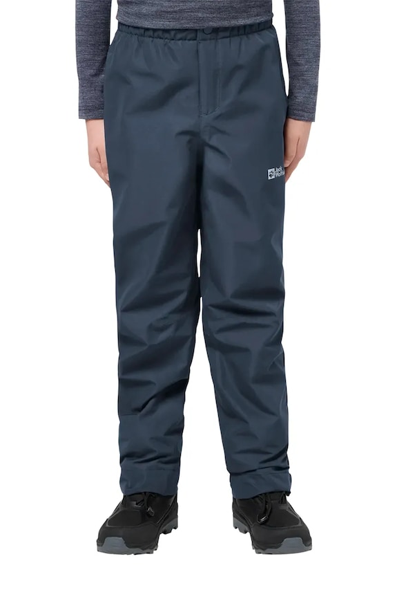 Παιδικό παντελόνι βροχής Jack Wolfskin SNOWY DAYS PANTS K ύφασμα μπλε 1608092