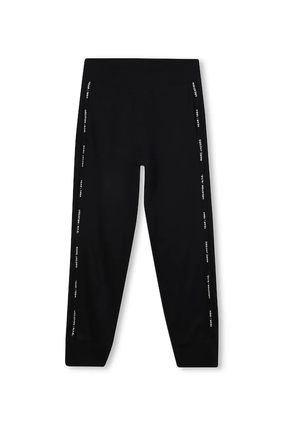 Marc Jacobs gyerek pamut melegítőnadrág W60656.114.150 fekete AW25