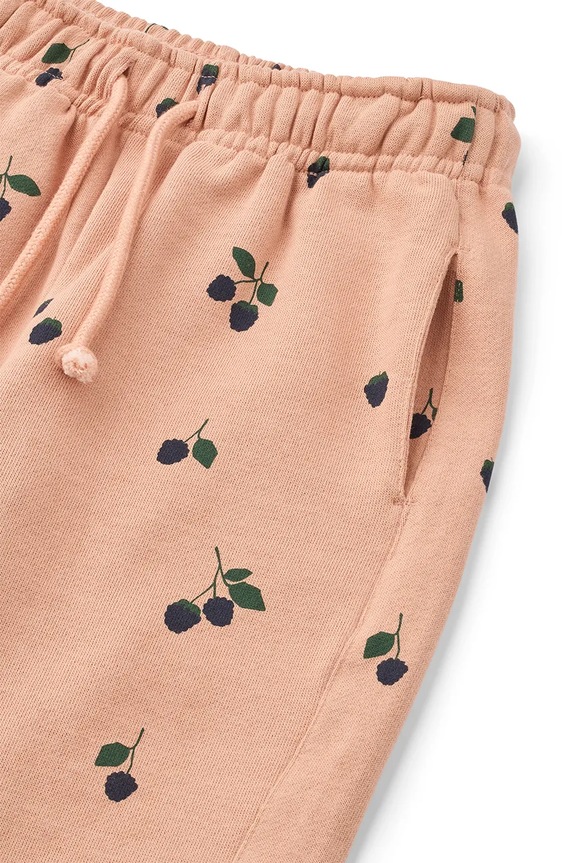 Fiú Liewood gyerek pamut melegítőnadrág Arlo Printed Sweatpants LW20074.9BYA narancssárga