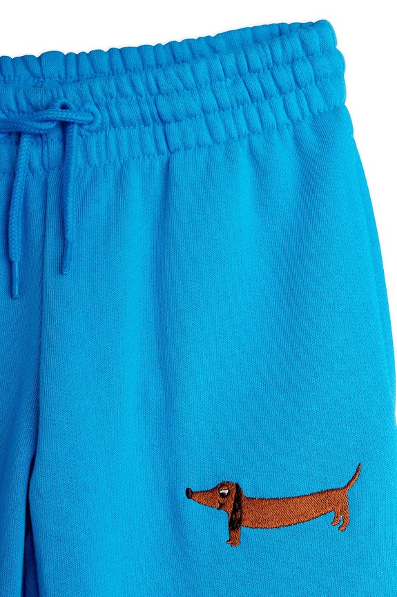 Mini Rodini spodnie dresowe bawełniane dziecięce Dog niebieski 11000312