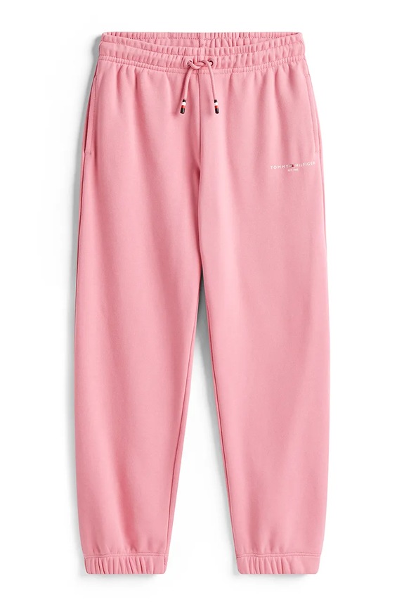 Detské tepláky Tommy Hilfiger KS0KS00662.128.176.9BYA ružová AW25