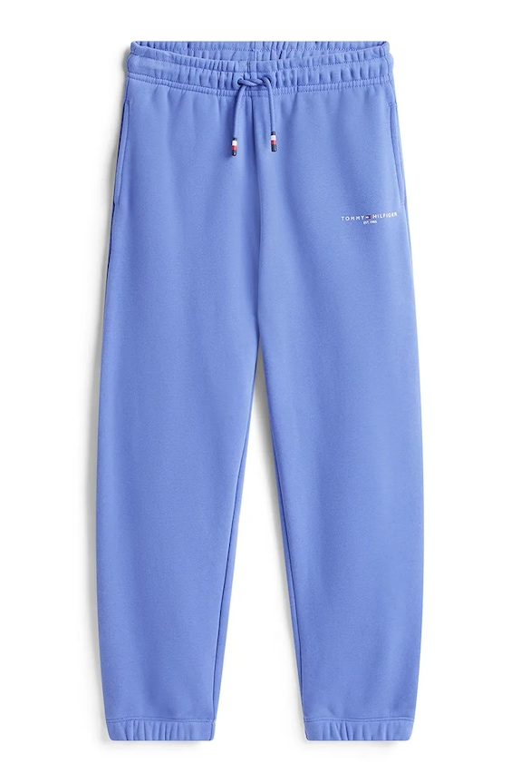 Detské tepláky Tommy Hilfiger KS0KS00662.128.176.9BYA modrá AW25