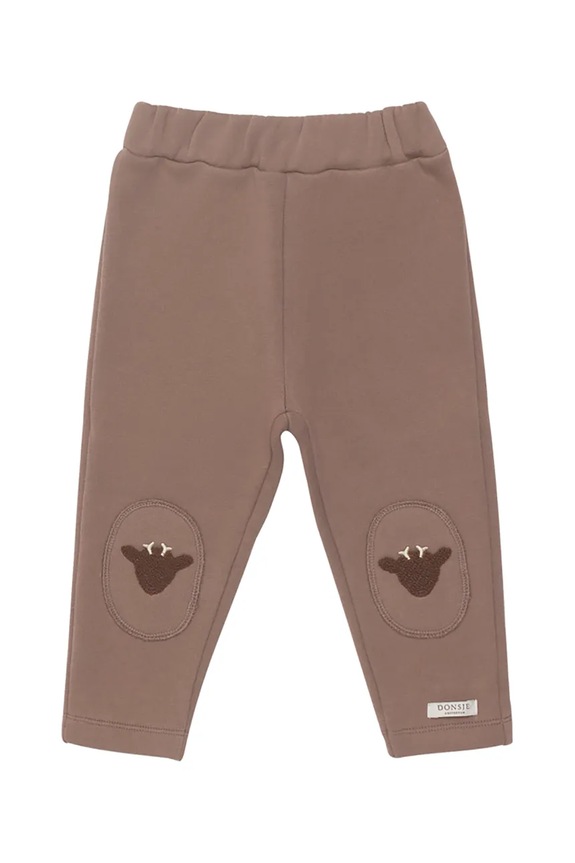 Donsje pantaloni de trening din bumbac pentru bebeluși Joek Trousers Stags 3040707 maro AW25