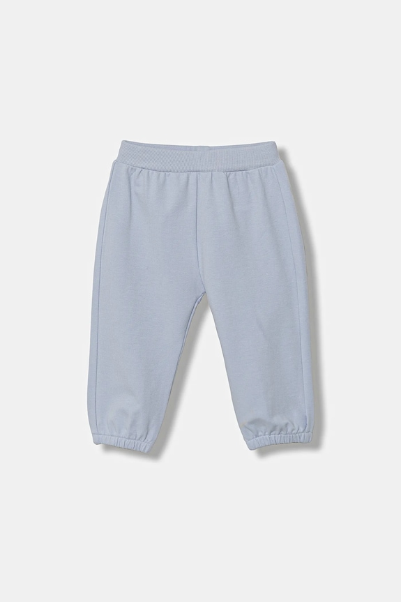 United Colors of Benetton pantaloni de trening pentru bebeluși uni albastru 3MDSAF029.W.seasonal