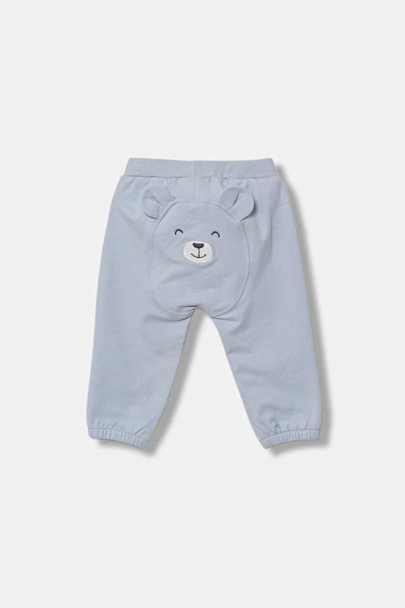 United Colors of Benetton pantaloni de trening pentru bebeluși 3MDSAF029.W.seasonal albastru AW25