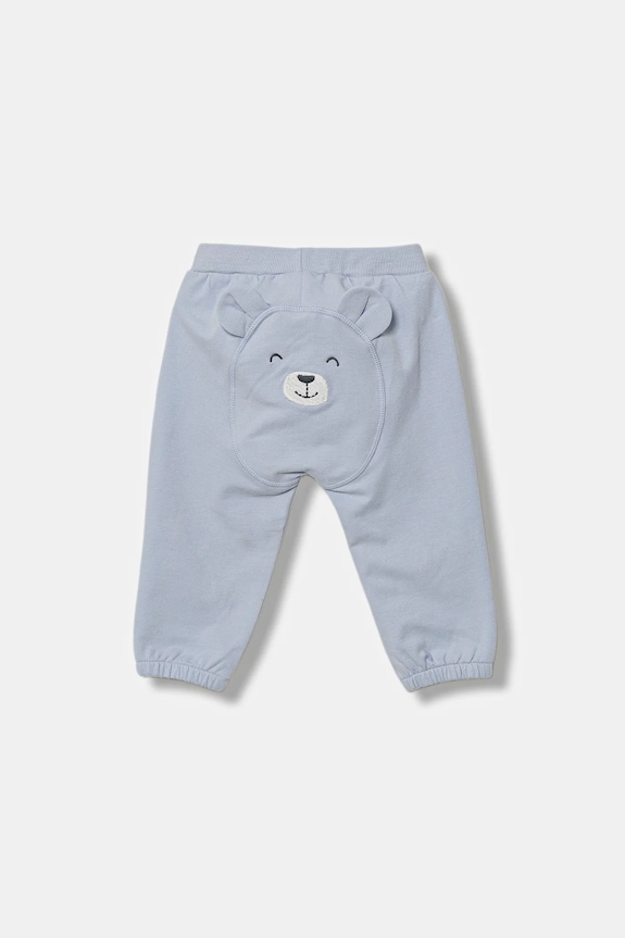 United Colors of Benetton pantaloni de trening pentru bebeluși 3MDSAF029.W.seasonal albastru AW25