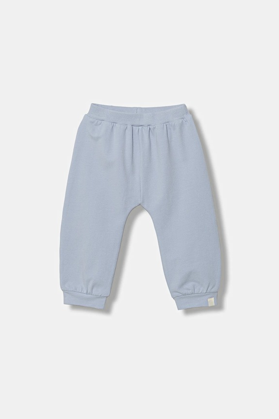 United Colors of Benetton pantaloni de trening pentru bebeluși tricotaj albastru 3MDSAF02C.W.seasonal