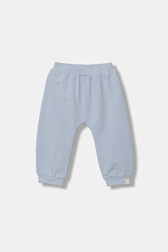 United Colors of Benetton pantaloni de trening pentru bebeluși tricotaj albastru 3MDSAF02C.W.seasonal