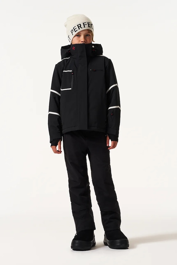 Παιδικό παντελόνι σκι Perfect Moment chamonix pant ύφασμα μαύρο K6000446