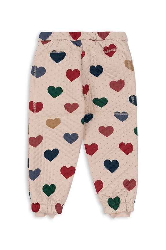 Konges Sløjd spodnie dziecięce THERMO PANTS FRILL KS100314.9BYA beżowy AW25