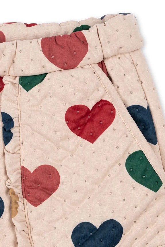 Chłopiec Konges Sløjd spodnie dziecięce THERMO PANTS FRILL KS100314.9BYA beżowy