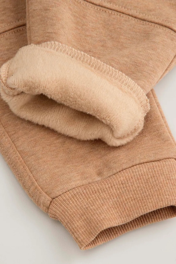 Хлопковые штаны для младенцев Coccodrillo коричневый ZC5120201BBN
