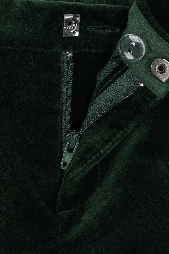 Детские велюровые брюки Konges Sløjd ROCKY PANTS KS104413.9BYA зелёный