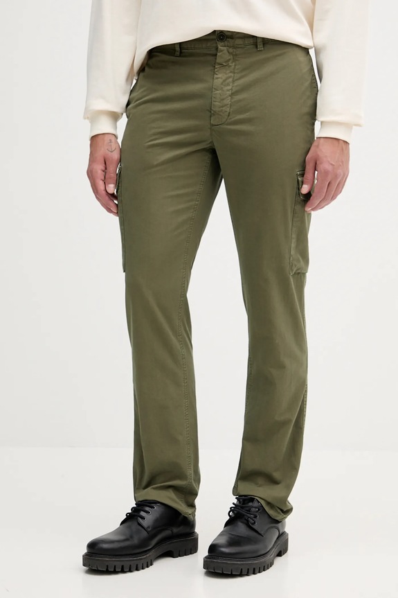 Tommy Hilfiger spodnie bawełniane bawełna zielony MW0MW39695