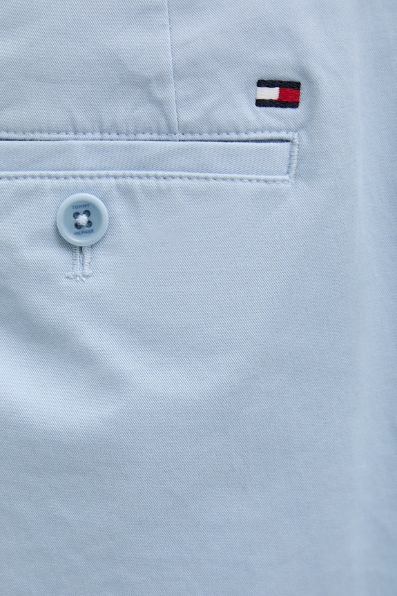 Tommy Hilfiger spodnie chinos męskie bawełniane z elastanem niebieski MW0MW40262