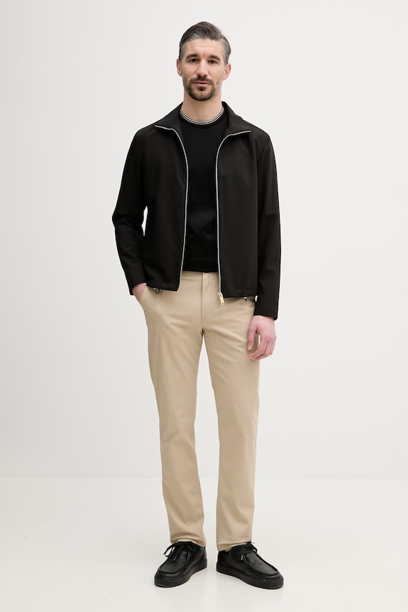 Tommy Hilfiger spodnie chinos męskie bawełniane z elastanem MW0MW40262 beżowy SS26
