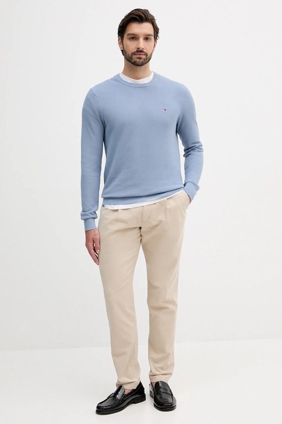 Tommy Hilfiger spodnie MW0MW40699 beżowy AW25