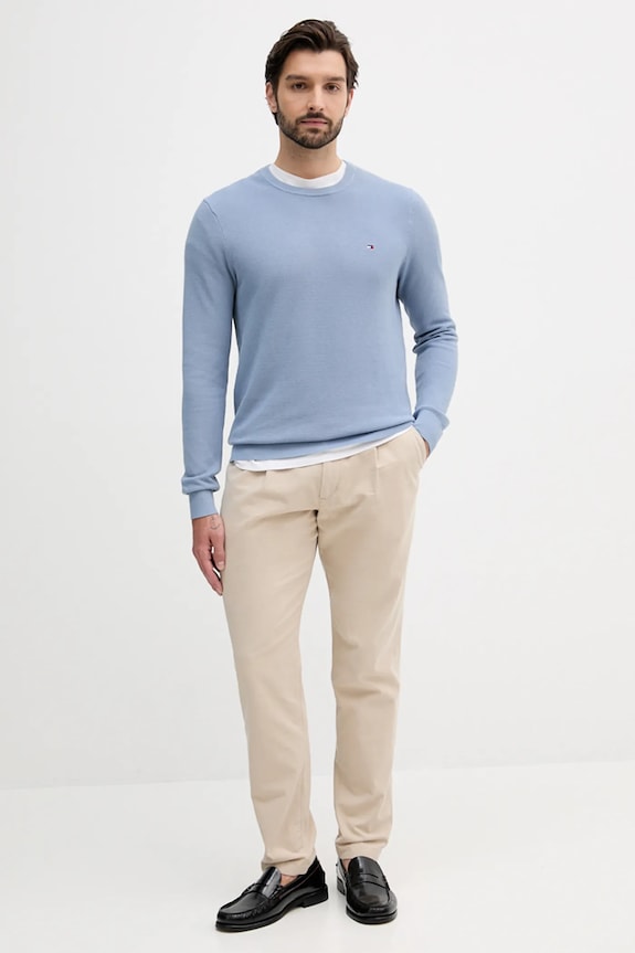 Tommy Hilfiger spodnie MW0MW40699 beżowy AW25