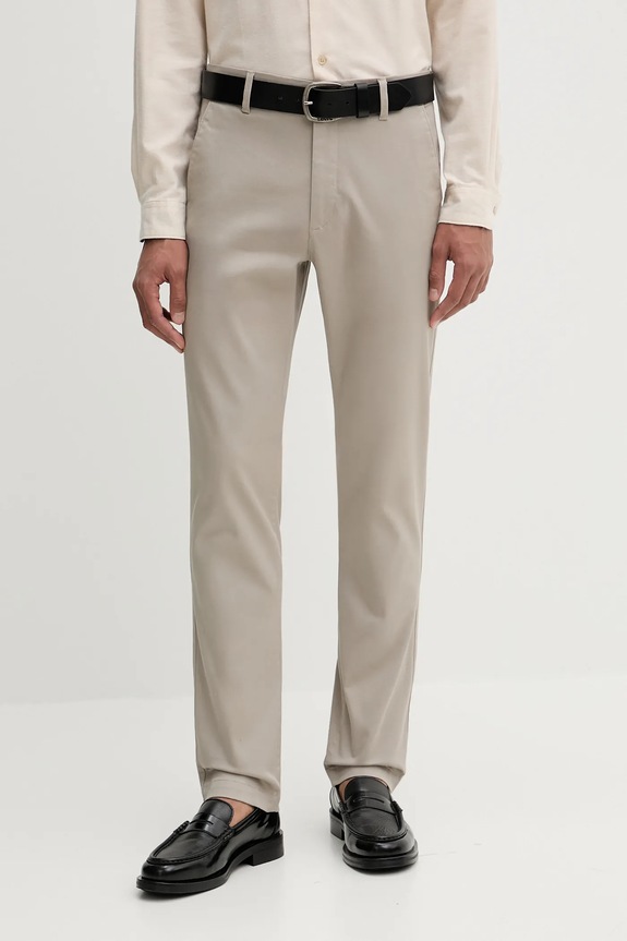 Nohavice Calvin Klein látka béžová LV040EM633