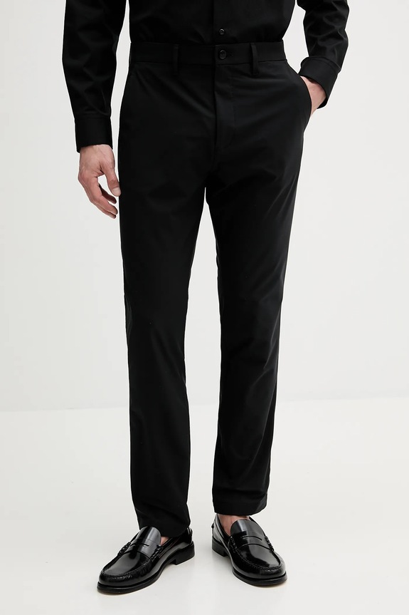 Παντελόνι Calvin Klein ύφασμα μαύρο LV04LB610G