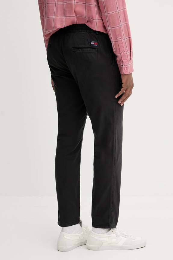 Îmbrăcăminte Tommy Jeans pantaloni de bumbac DM0DM21705 negru