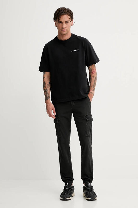 Tommy Jeans spodnie bawełniane DM0DM21791 czarny AW25