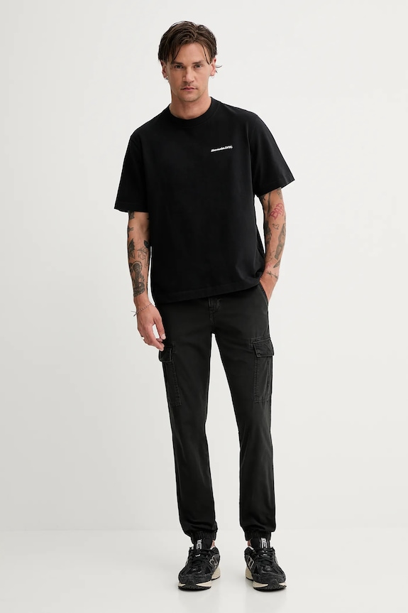 Tommy Jeans spodnie bawełniane DM0DM21791 czarny AW25